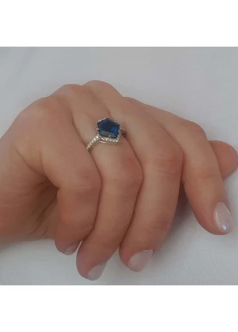 Серебряное кольцо с топазом Лондон Блю 2.575ct Silver Breeze (260518064)