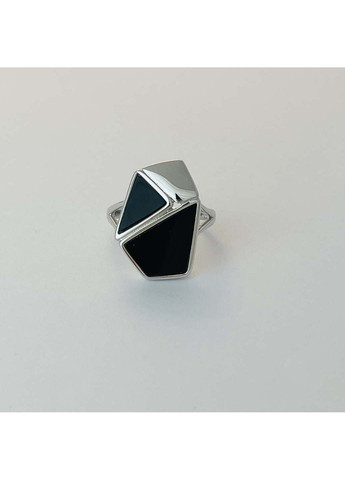 Серебряное кольцо с натуральным ониксом Silver Breeze (260518187)