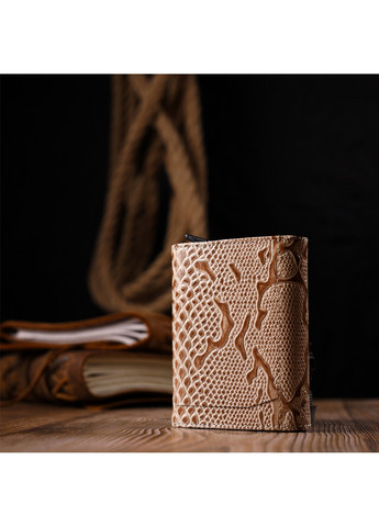 Жіноча шкіряна візитниця 8х10х2, 5 см Karya (260532302)