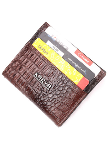 Чоловіча шкіряна візитниця 10х8, 5х1 см Karya (260533169)