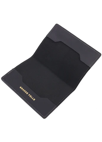 Шкіряна обкладинка для документів 10х14х0,5 см Grande Pelle (260532955)