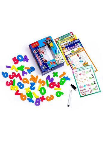Гра настільна "Магнітний набір. Математика" 13х6х17 см Vladi toys (260530995)