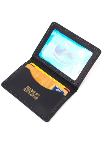 Шкіряна обкладинка для документів 10х7х0,5 см Grande Pelle (260531031)