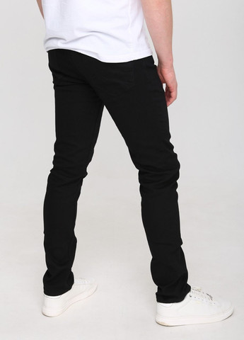 Черные демисезонные слим джинсы мужские черные слим Slim Zanotti