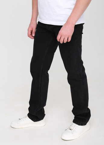 Черные демисезонные прямые джинсы мужские черные прямые Прямая Davito