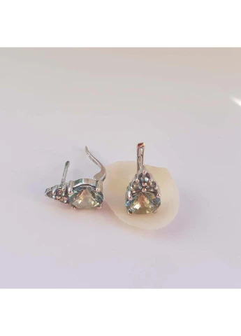 Серебряные серьги с мистик топазом 4.165ct Silver Breeze (260537509)