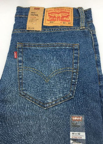 Синие демисезонные зауженные джинсы 502 Taper Levi's