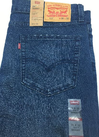 Синие демисезонные зауженные джинсы 510 Skinny Levi's