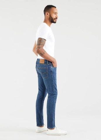 Синие демисезонные зауженные джинсы 512 Slim Taper Levi's