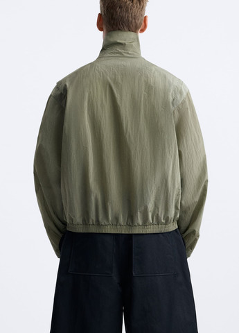 Оливкова (хакі) демісезонна куртка Zara