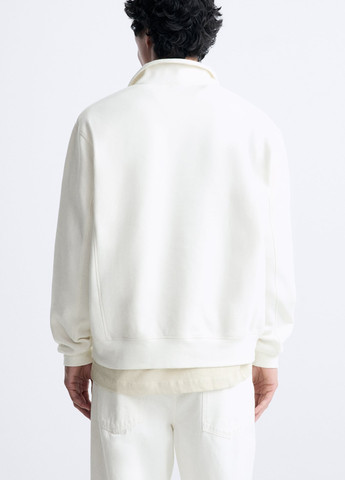 Белый демисезонный свитшот Zara