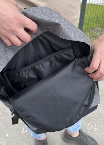 Рюкзак городской комбинированный, классический цвет серый No Brand City (260601801)