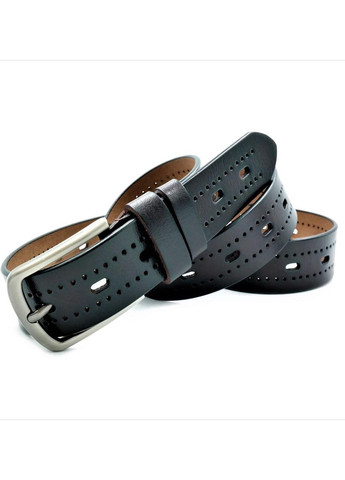 Жіночий шкіряний ремінь 3,3х110-115 см Темно-коричневий Weatro (260567546)