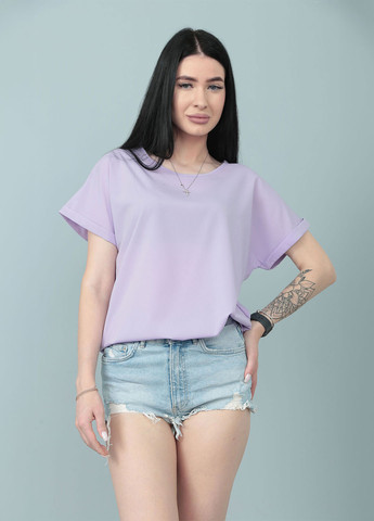 Лавандова літня блузка футболка Fashion Girl Moment