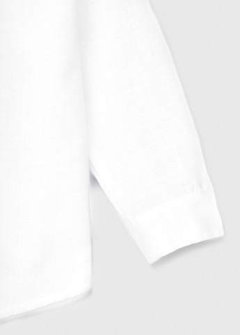 Белая повседневный рубашка однотонная Breeze