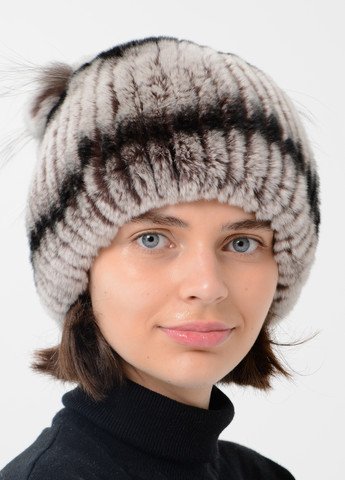 Женская меховая шапка бини из меха кролика Меховой Стиль веер (260596645)
