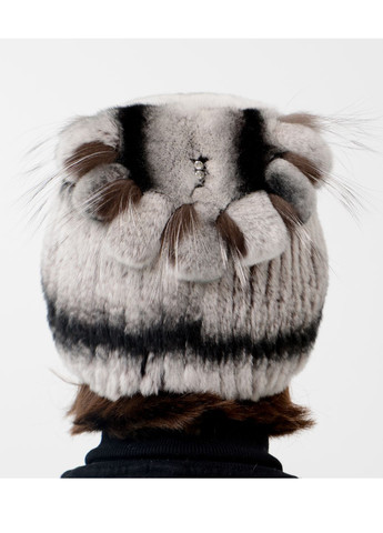 Женская меховая шапка бини из меха кролика Меховой Стиль веер (260596645)