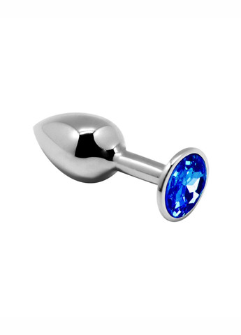 Металева анальна пробка з кристалом Alive Mini Metal Butt Plug Blue S Bathmate (260603197)