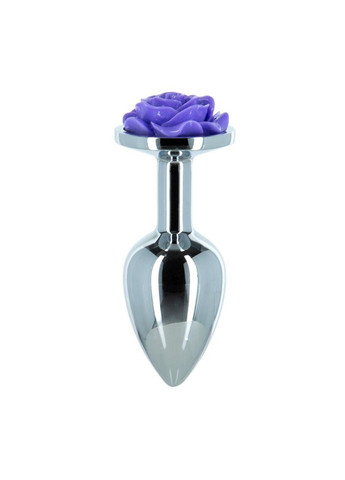 Металлическая анальная пробка Lux Active с розой - Rose Anal Plug - Purple, вибропуля в подарок Nexus (260603129)