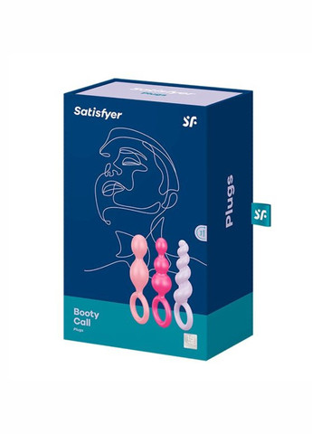 Набір анальних іграшок Satisfyer Plugs (set of 3) - Booty Call, макс. діаметр 3 см Art of Sex (260603292)
