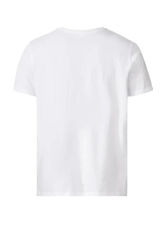 Біла футболка з коротким рукавом Stock&hank