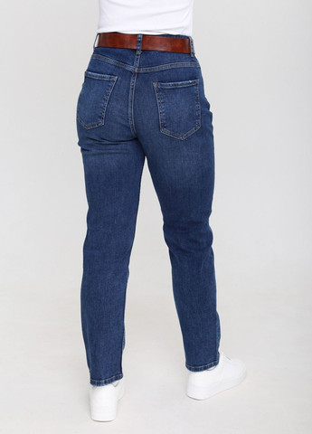 Джинси жіночі темно-сині МОМ великий розмір довжина MOM Angelina Mara - (260617355)