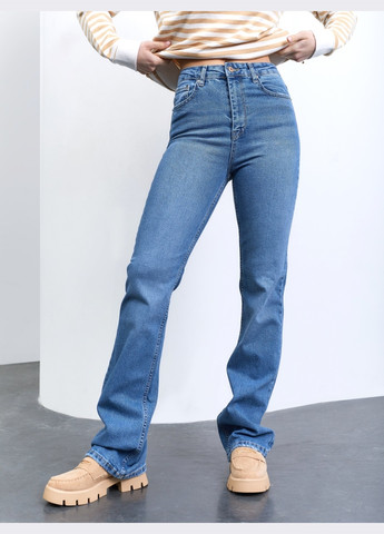 джинсы-клеш голубого цвета Dressa - (260616824)