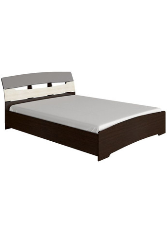 Ліжко двоспальне Марго 160х200 см венге + дуб молочний (EVR-2088) Еверест (260623611)