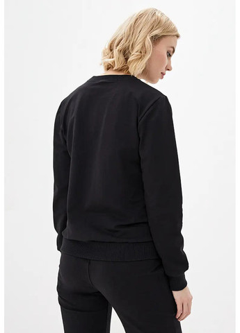 Черный свитшот женский, тонкий Sport Line однотонный (260631508)