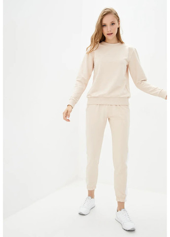 Бежевий світшот жіночий, тонкий Sport Line однотонний (260631546)