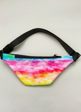 Сумка поясная бананка с принтом Тай-дай с одним отделением 18279 4PROFI (260635787)