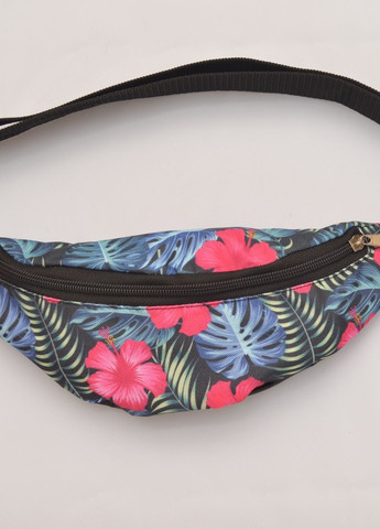 Сумка поясна бананка Міні з принтом Квіти з одним відділенням 20388 4PROFI (260635747)