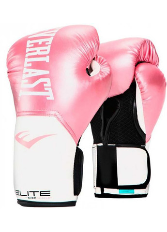 Боксерские перчатки Elite Prostyle Boxing Gloves Белый Розовый Everlast (260630867)