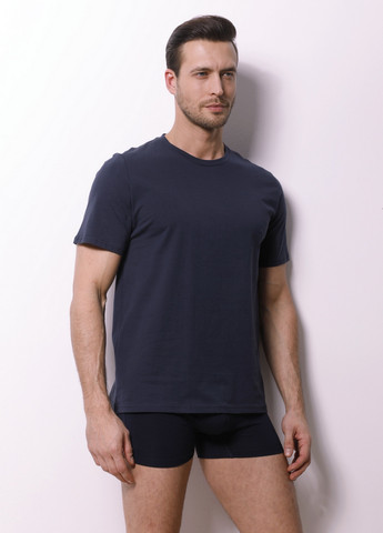 Темно-синяя футболка мужская svman с коротким рукавом Sevim