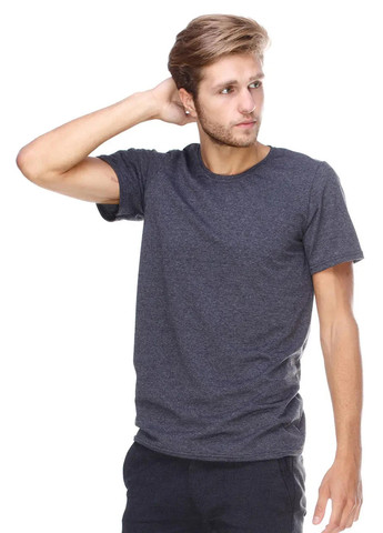 Темно-серая мужская футболка, круглое горло Sport Line
