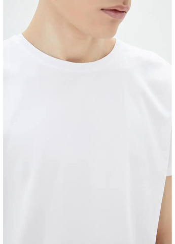 Белая мужская футболка стрейч Sport Line