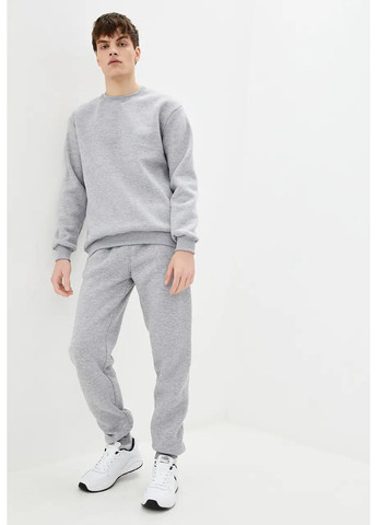 Светло-серый мужской свисток на флисе Sport Line однотонный (260631848)