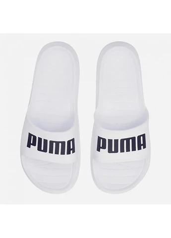 Белые шлепанцы divecat v2 lite white-black белый Puma