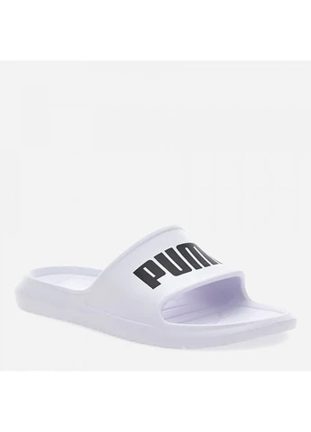Белые шлепанцы divecat v2 lite white-black белый Puma
