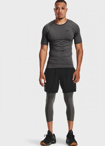 Футболка UA HG Armour Comp SS Сірий Чол Under Armour (260646327)