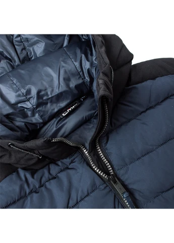 Синяя демисезонная мужская куртка man jacket fix hood синий CMP