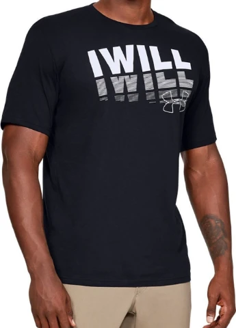 Черная футболка ua i will 2.0/s черный муж Under Armour