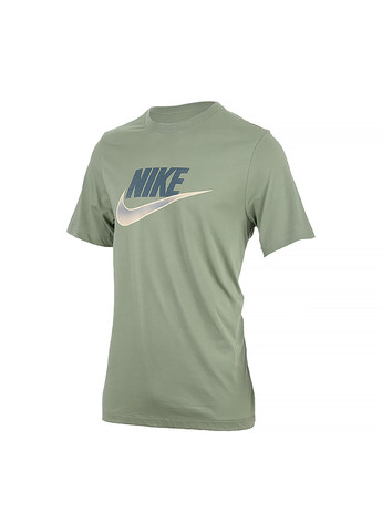 Зеленая мужская футболка m nsw tee 12mo futura зеленый Nike