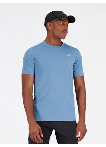 Блакитна футболка core run ss блакитний New Balance
