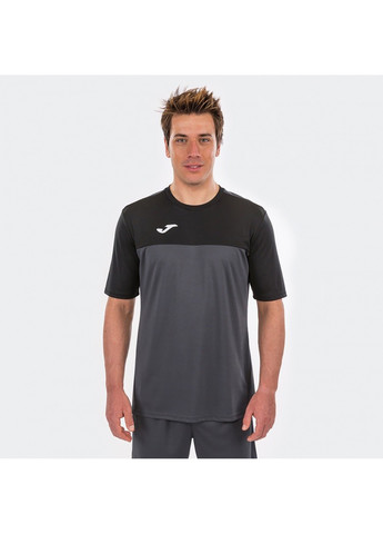 Чорна футболка t-shirt winner anthracite-black s/s чорний Joma