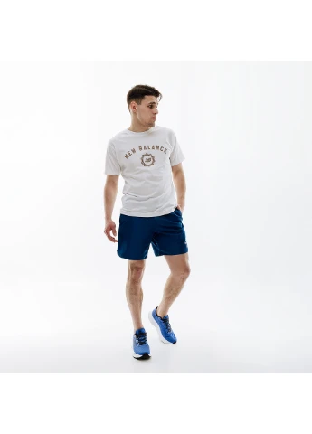 Біла чоловіча футболка sport seasonal graphic білий New Balance