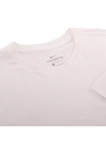 Белая мужская футболка nsw club tee белый розовый Nike