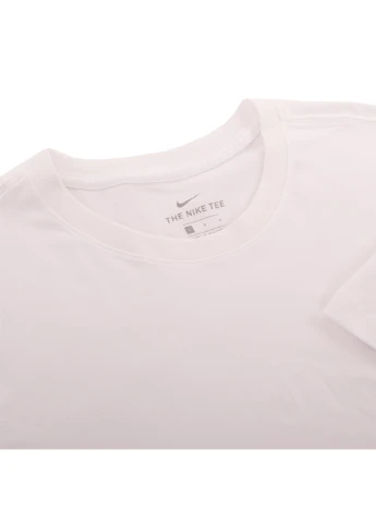 Белая мужская футболка nsw club tee белый розовый Nike