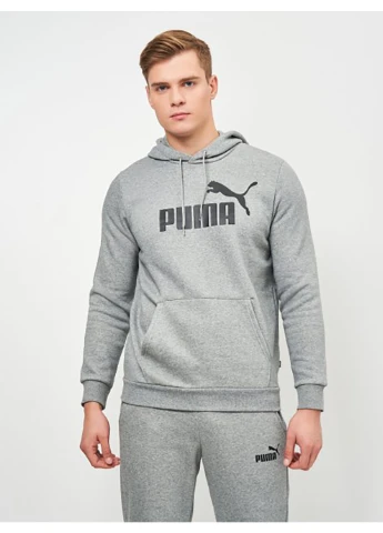 Худі ESS Big ogo Hoodie Medium Gray Heather Puma (260633611)