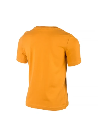 Оранжевая демисезонная детская футболка ess+ mates tee оранжевый Puma